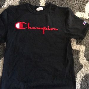 Black champion shirt